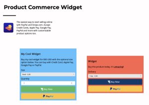 EverWeb Garden's Product Commerce Widget